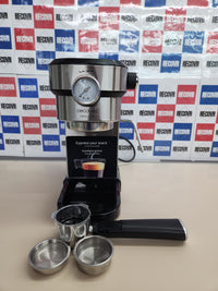Cafetera Espresso 1350W, 20 Bares, Manómetro, Thermoblock, Vaporizador, Acero Inox Cecotec