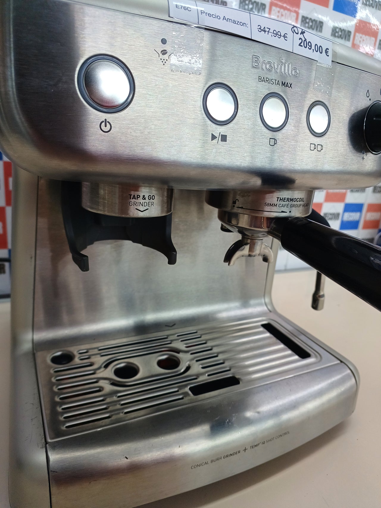 Cafetera espresso con molinillo 15 bares 2,8 L – Breville