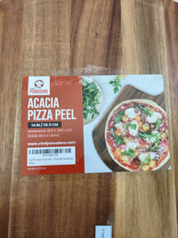 Pala para pizza Chef Pomodoro 35,5 cm de madera de acacia para horno