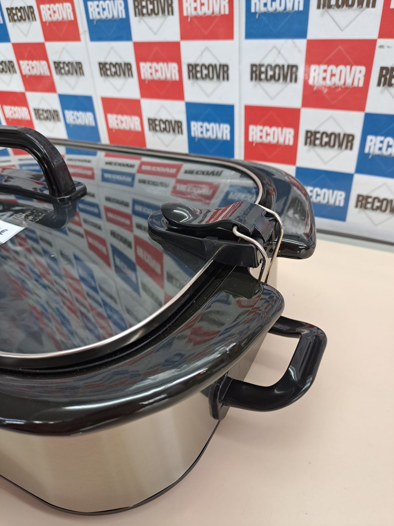 Olla cocción lenta 3,3 L acero inoxidable – Elite Gourmet