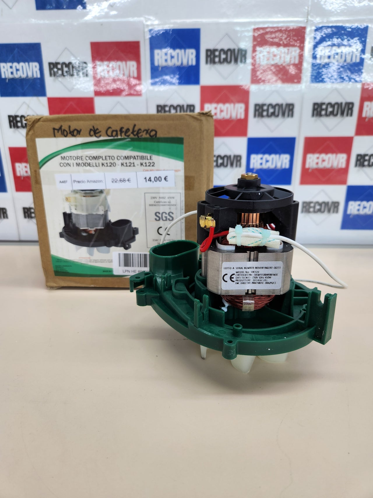 Motor de cafetera Gecasa