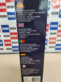 Batidora de Mano Spark 1000W Acero Inoxidable