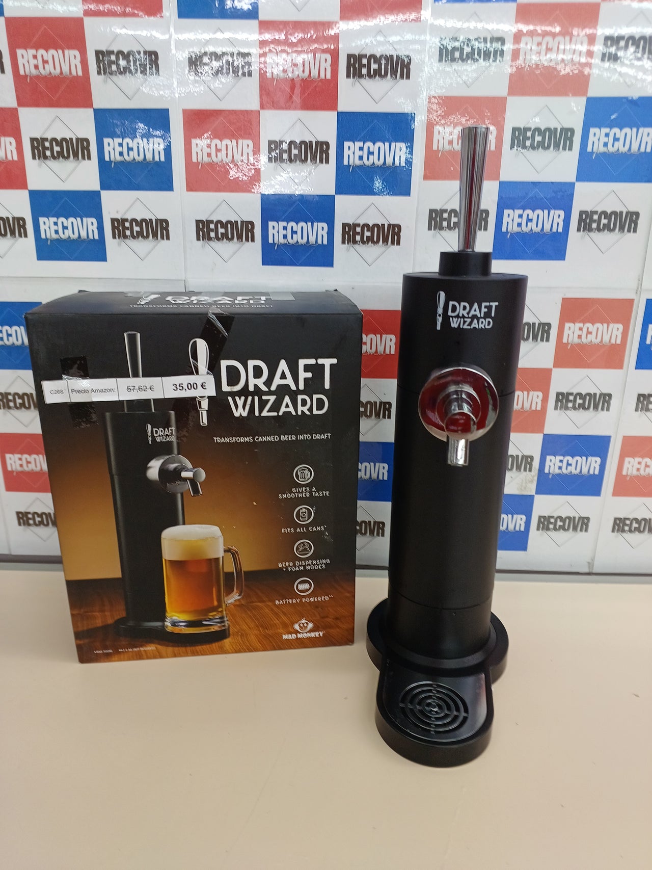 Dispensador cerveza lata con espuma Mad Monkey