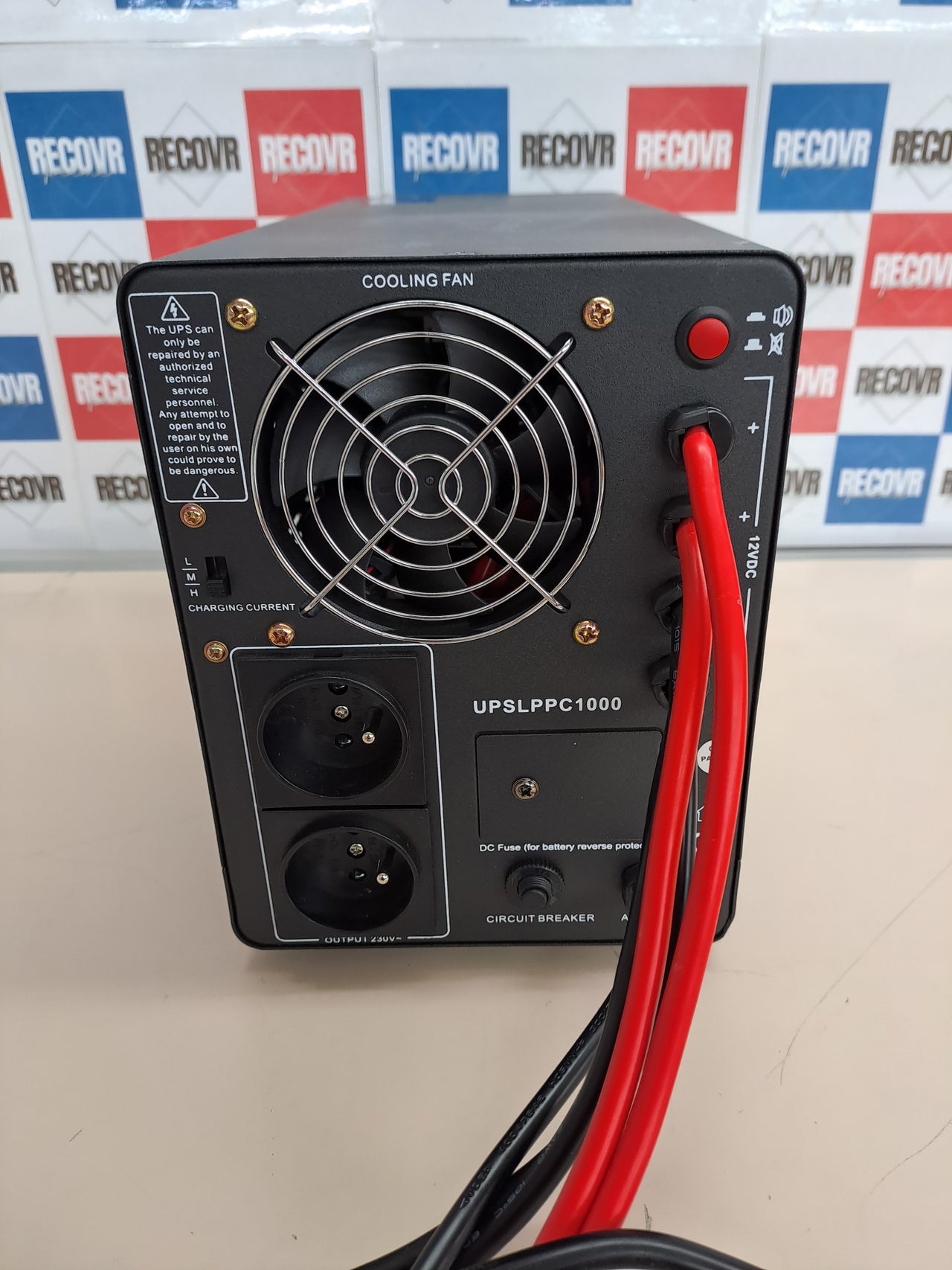 Sistema de energía de respaldo 1500VA con batería para cortes de luz