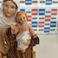 Figura Virgen del Carmen pintada a mano, 30 cm