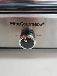 Olla cocción lenta 3,3 L acero inoxidable – Elite Gourmet