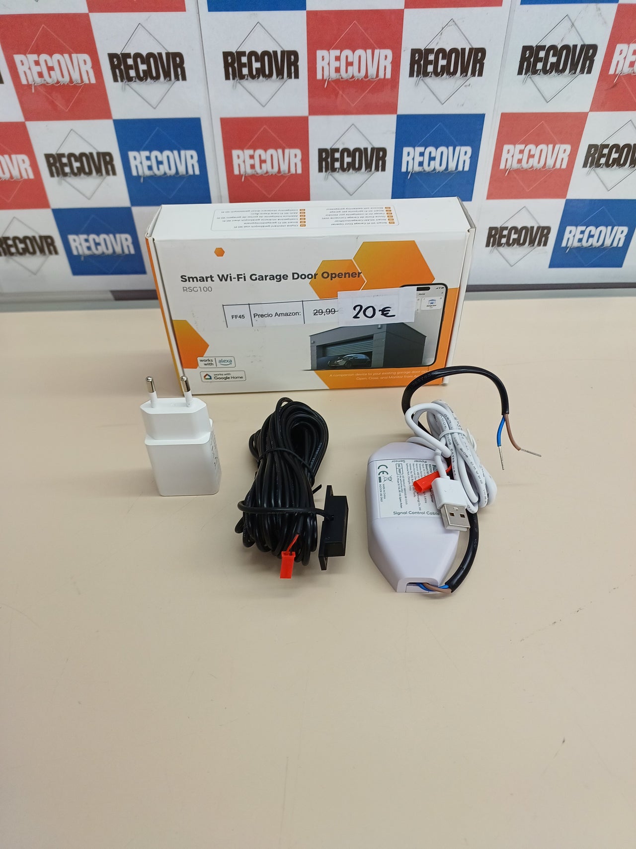 Controlador WiFi puerta garaje Alexa Google