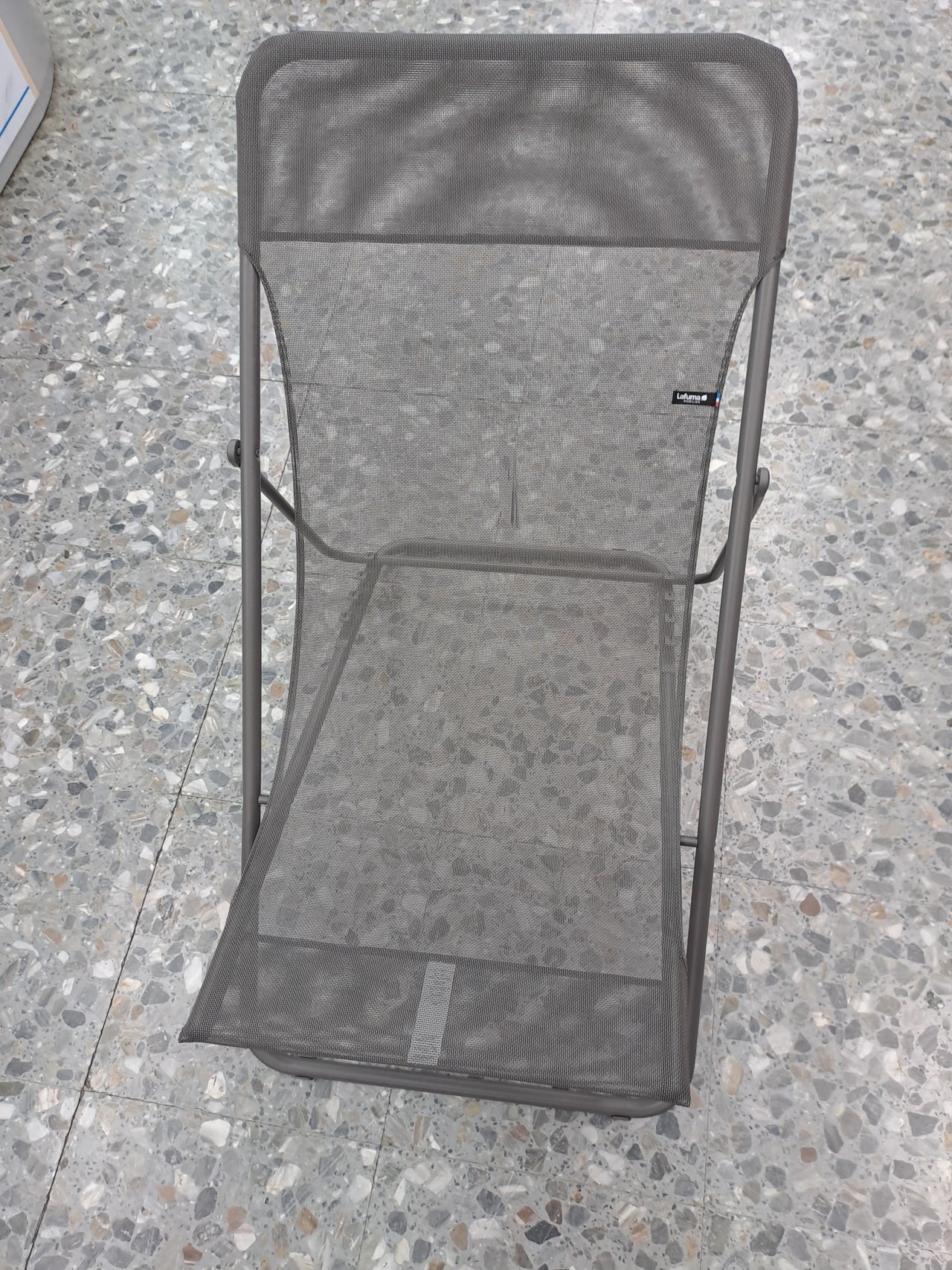 Tumbona plegable reclinable para jardín o terraza.