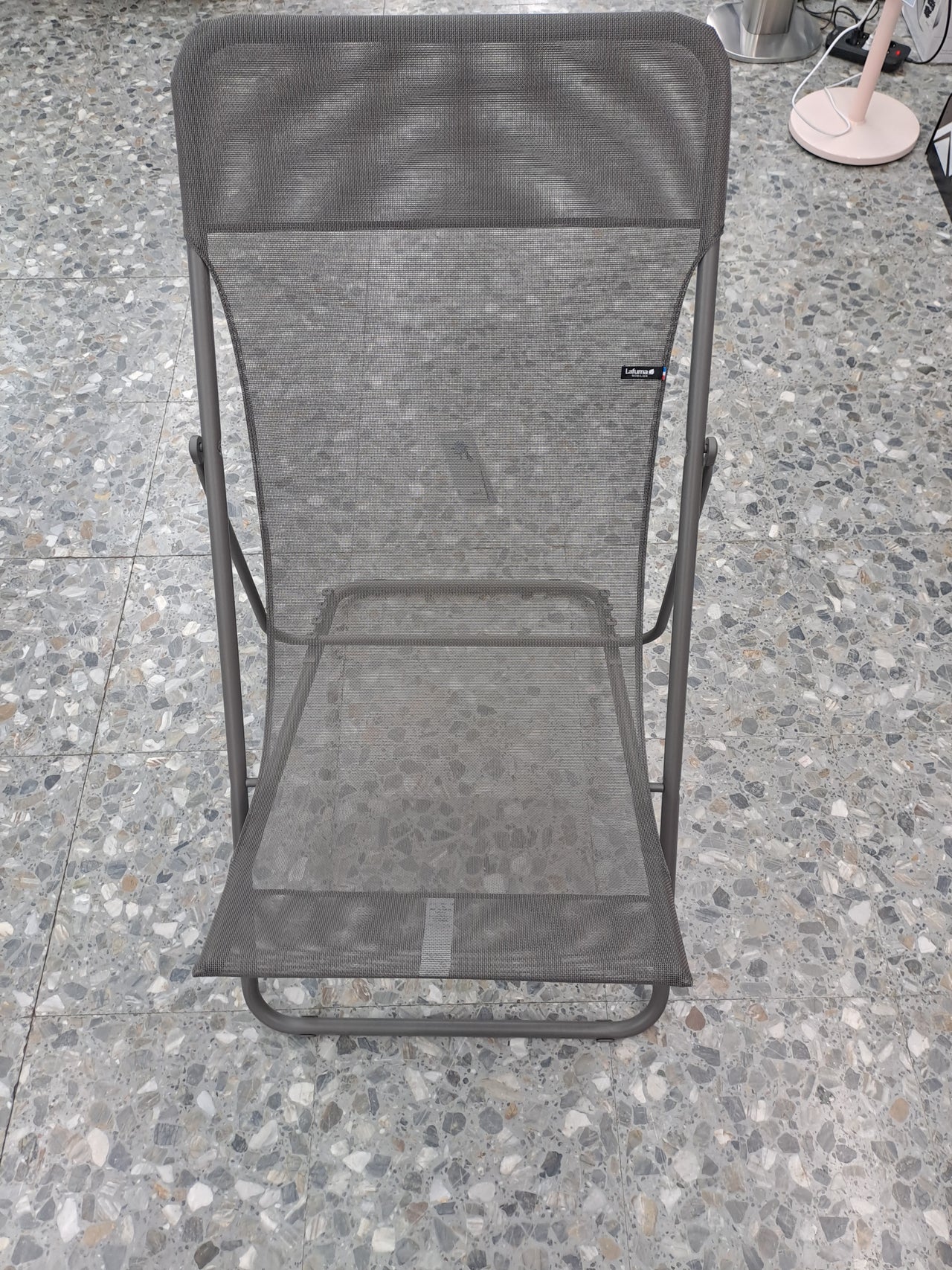 Tumbona plegable reclinable para jardín o terraza.