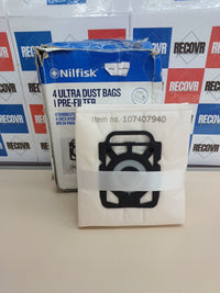 Bolsas Aspiradora Nilfisk 107407940 4uds + Filtro
