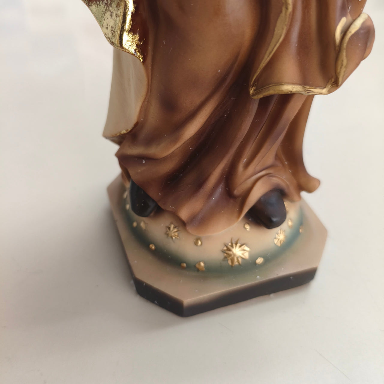 Figura Virgen del Carmen pintada a mano, 30 cm
