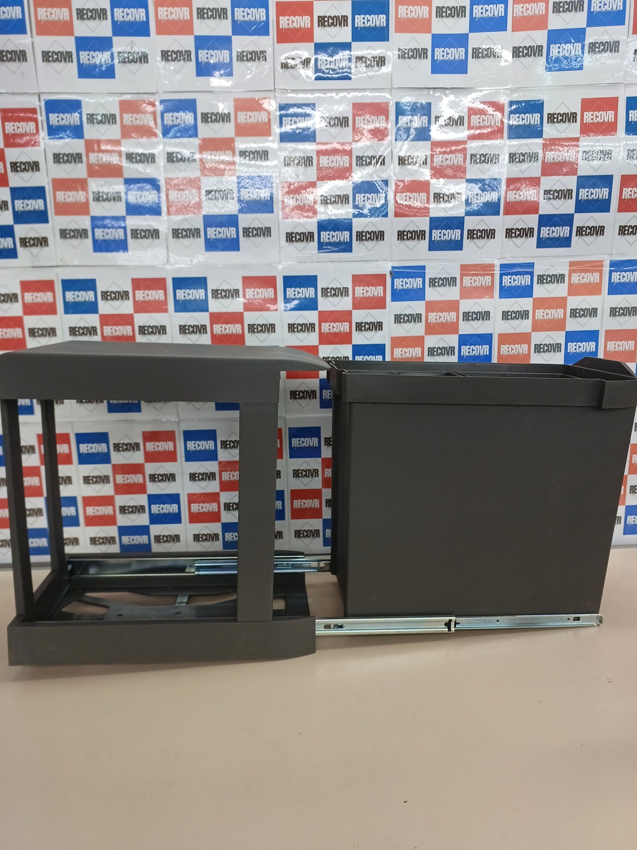 Cubos reciclaje bajo fregadero 2x14L EMUCA
