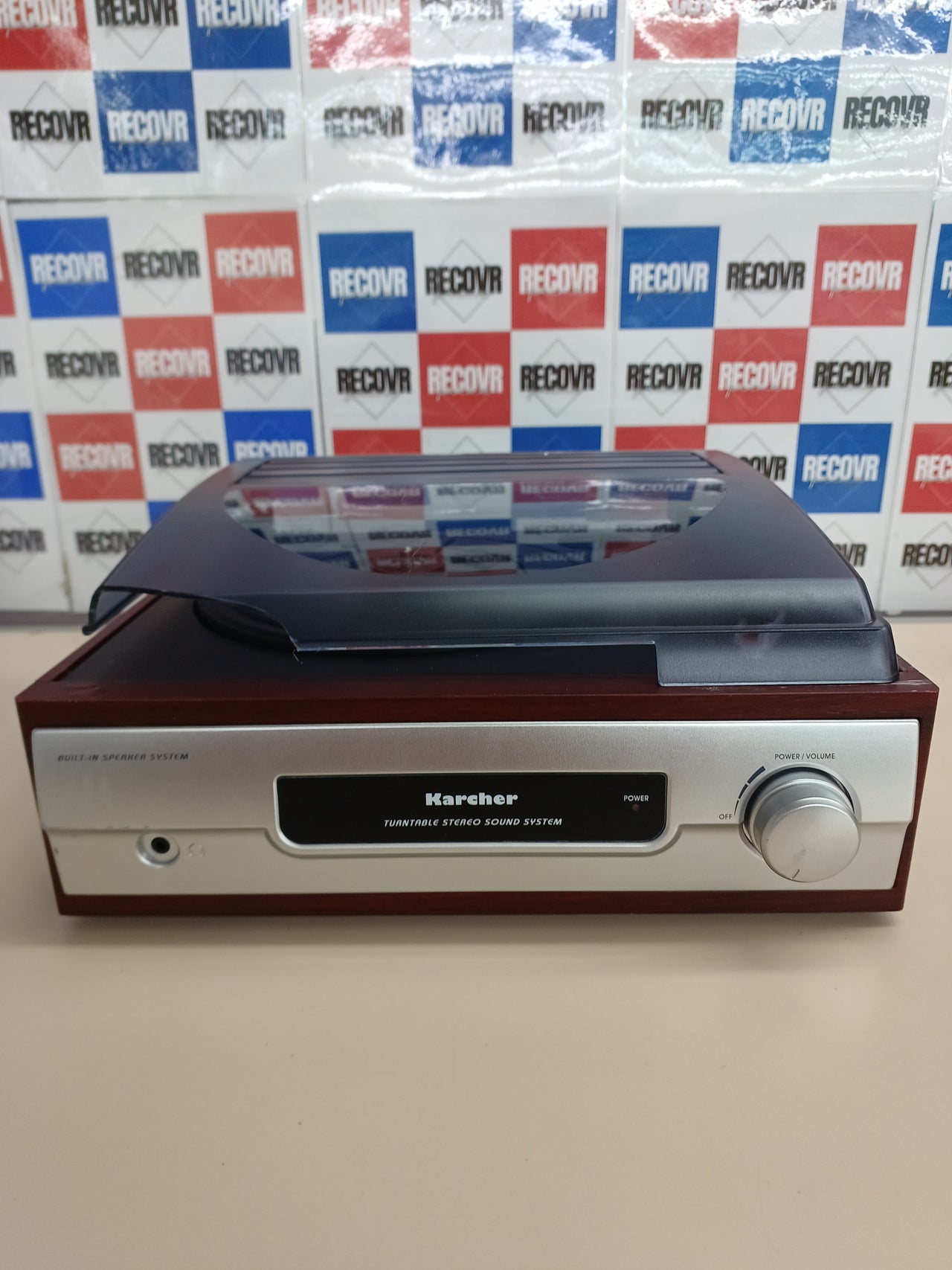 Tocadiscos Estéreo Plateado  Equipo Karcher KA 8050