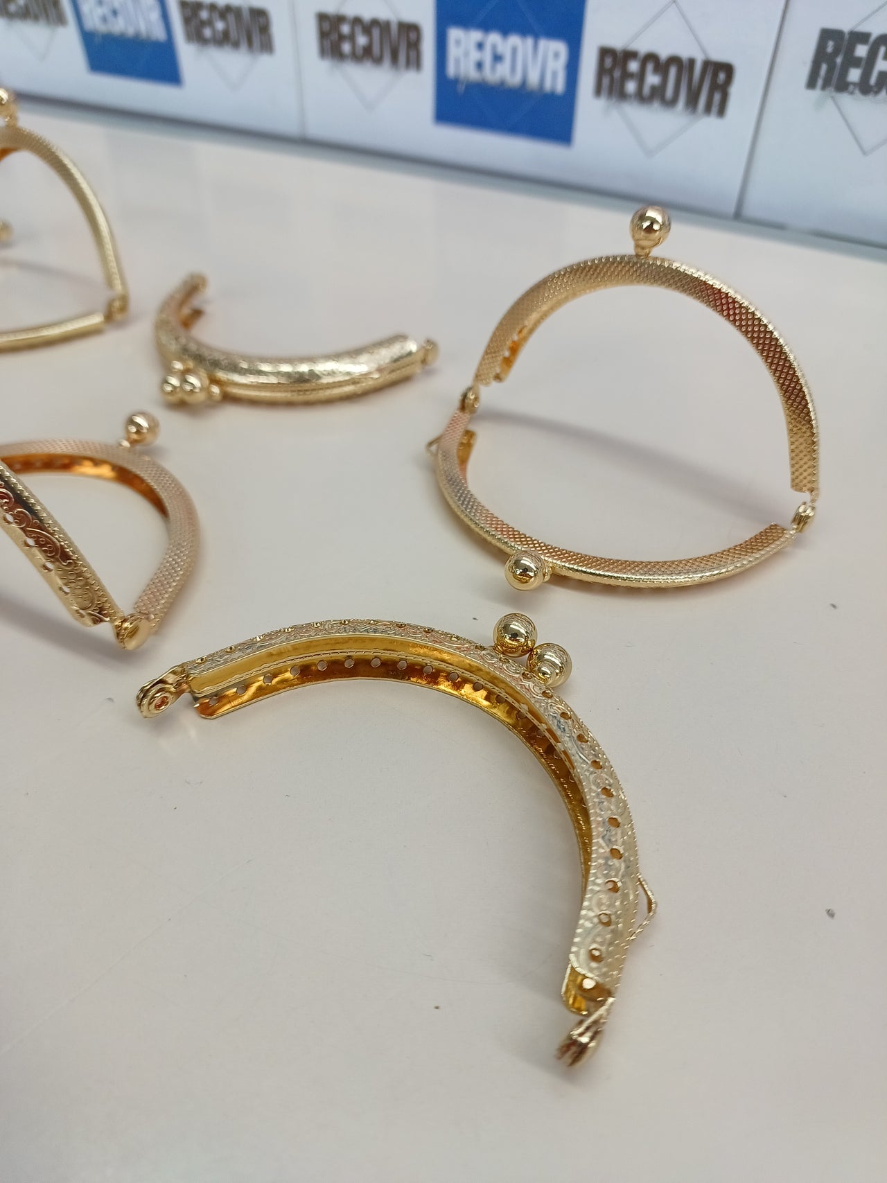 Cierre monedero DIY 8,5 cm 10 uds dorado
