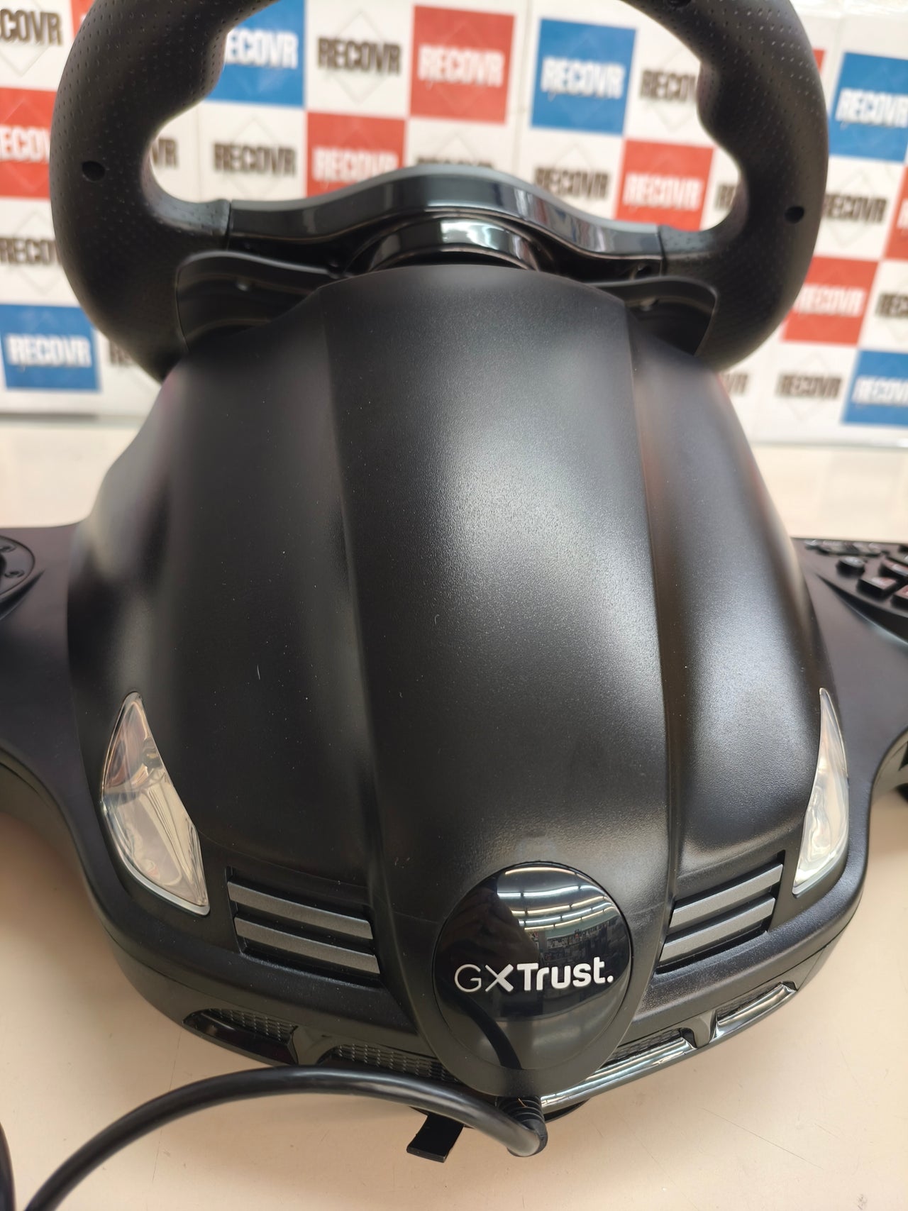 Trust GXT Movi, volante gaming para PC con pedales y levas