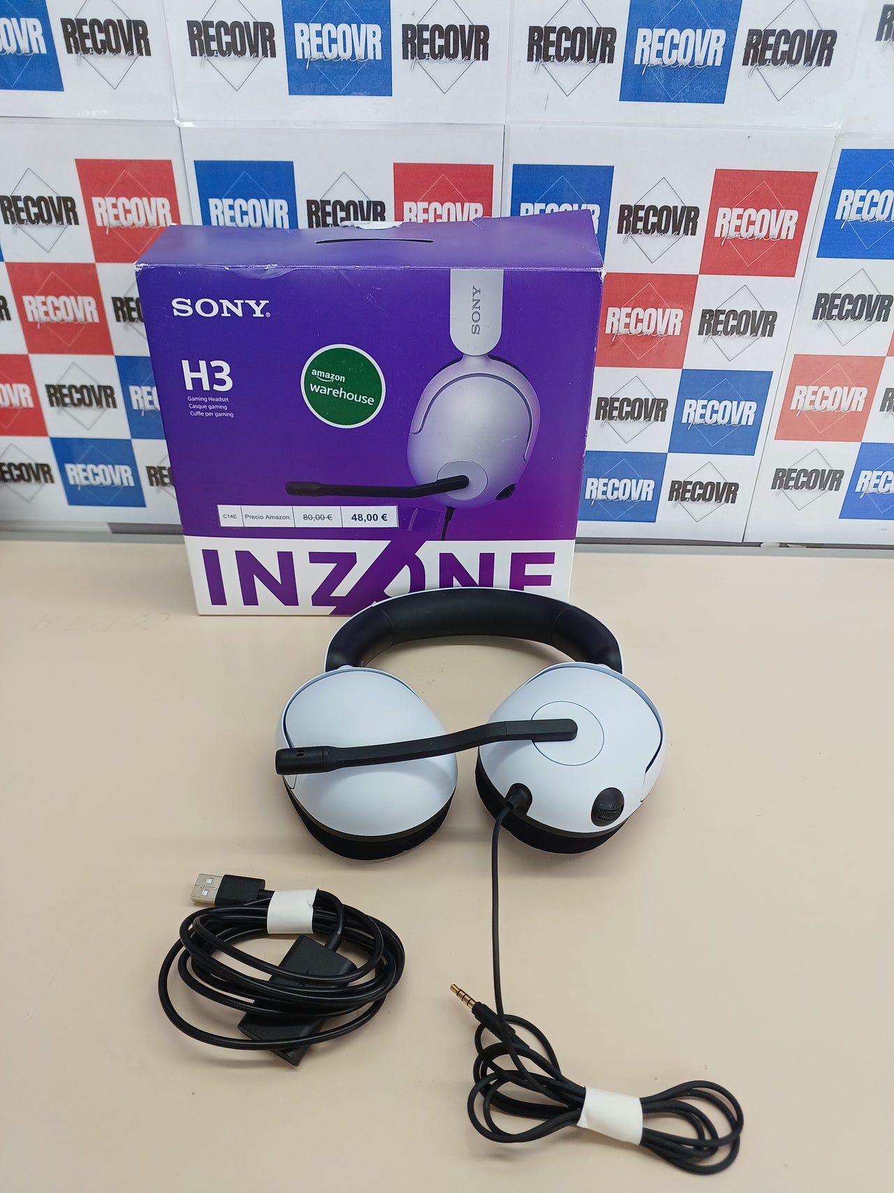 Auriculares Gaming Sony INZONE H3 360° Blanco