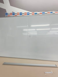 Pizarra magnética blanca Ofituria 200x100 cm con marco de aluminio