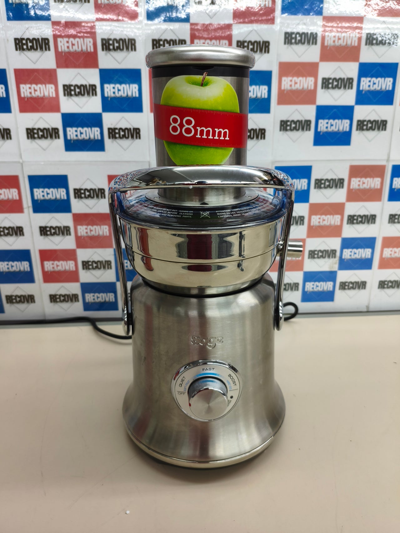 Exprimidor de zumo acero inoxidable Sage Nutri Juicer Cold XL