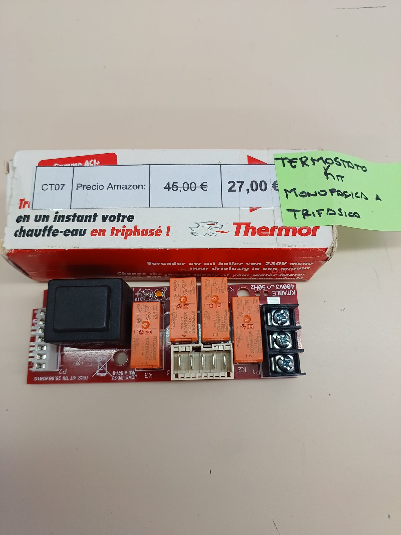 Conversor Monofásico a Trifásico 400 V para Termos Eléctricos Duralis | Kit Facilitri THERMOR 800281