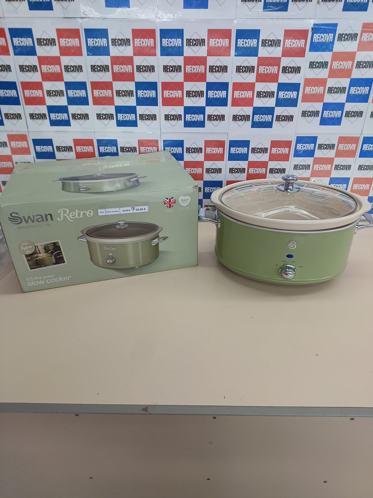 Olla cocción lenta 6,5 L 320 W – Swan