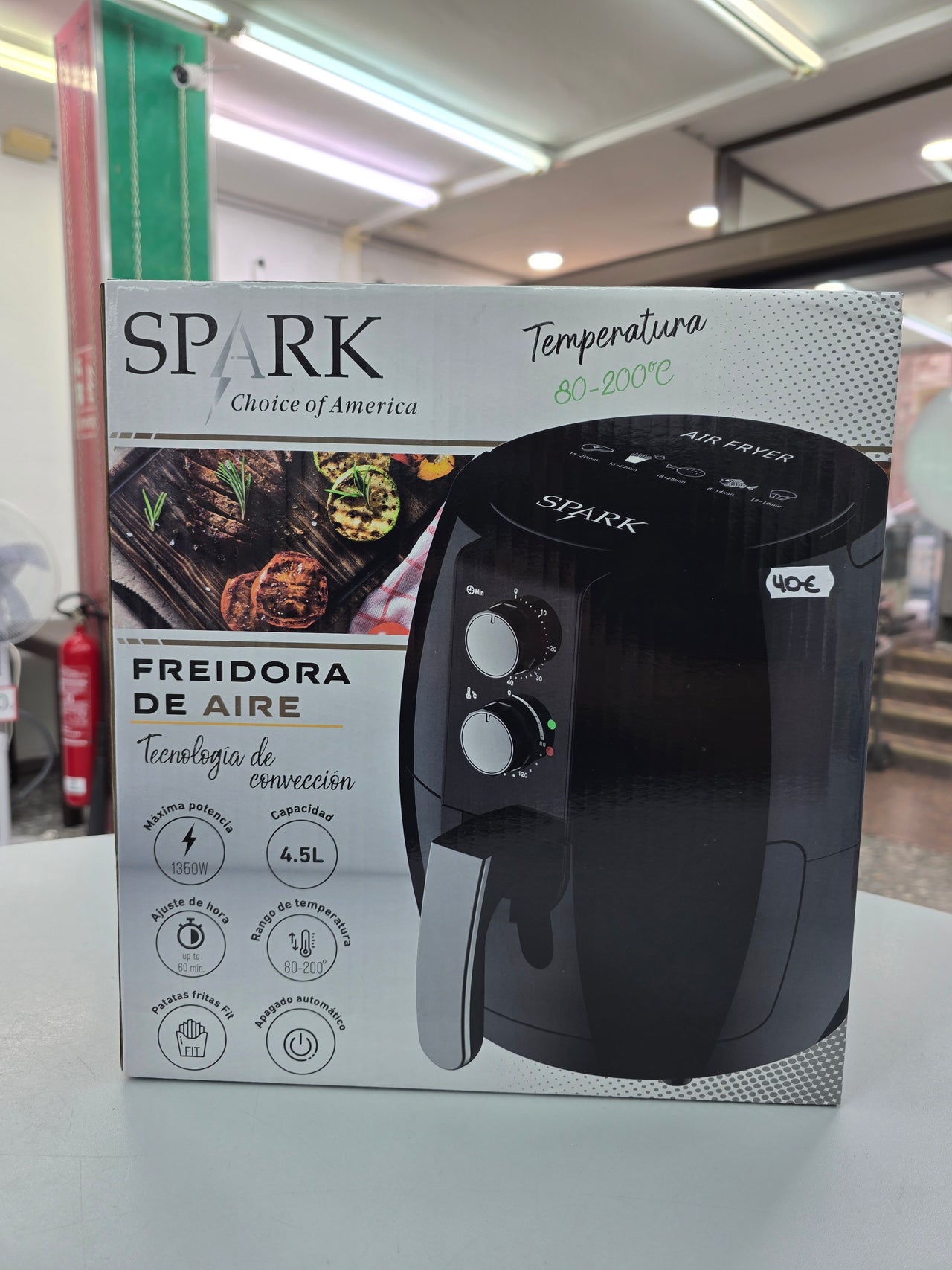 Freidora de aire 4.5L Spark 1350W