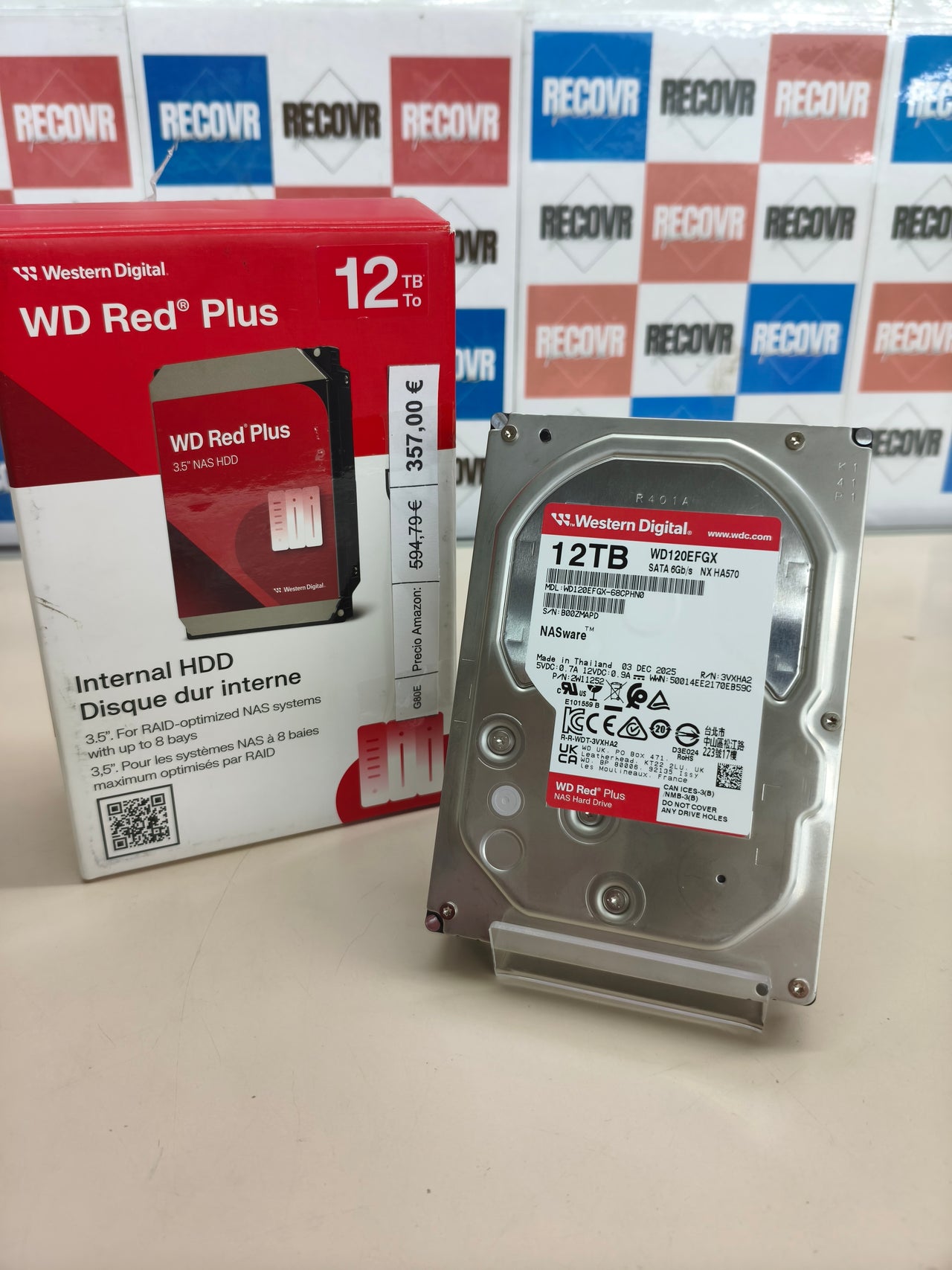 Disco duro WD Red Plus 12 TB para NAS
