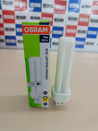 Lámpara LED 6 vatios para casquillo G24Q-1, , 600 lúmenes, blanco cálido (3000K) OSRAM DULUX D/E 13