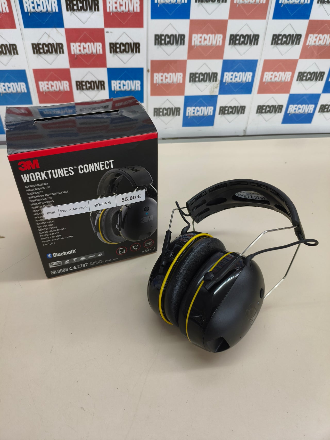 Protectores auditivos 3M WorkTunes Connect Bluetooth para niños