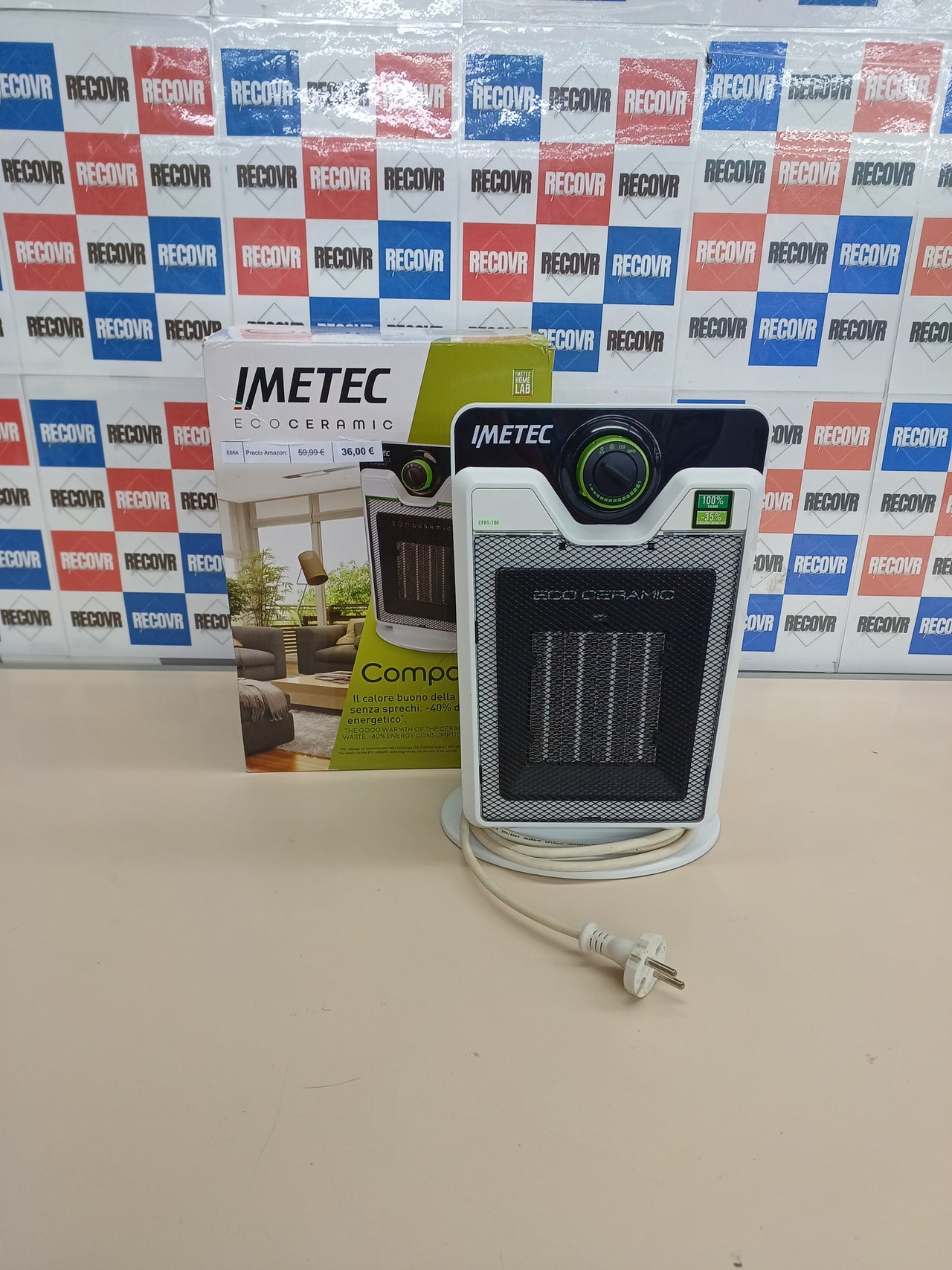 Calefactor cerámico 2200 W compacto – Imetec