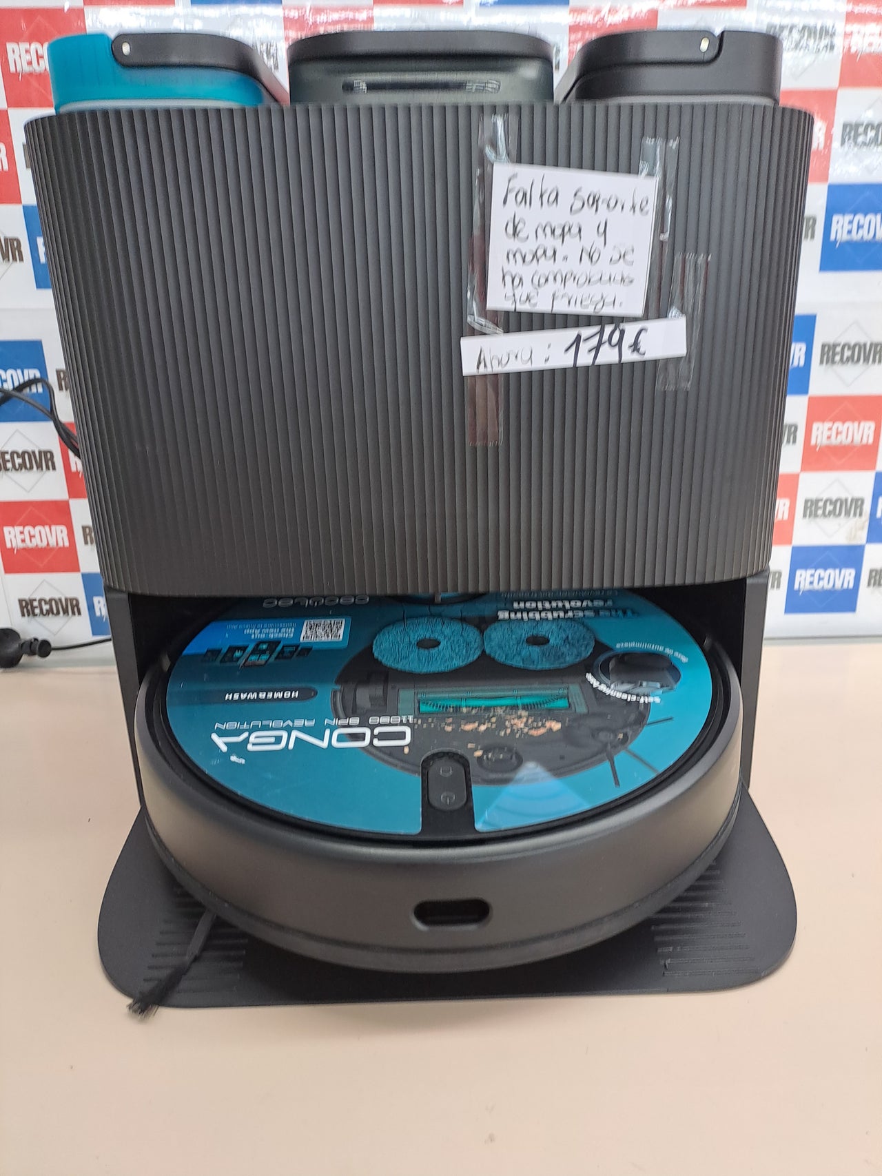 Robot aspirador estación vaciado automático Conga 11090
