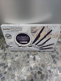 Set de 5 Cuchillos + Pelador Recubrimiento antiadherente, antibacterial y mango antideslizante