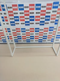 Mesa consola acero madera 60x18cm blanca Yamazaki
