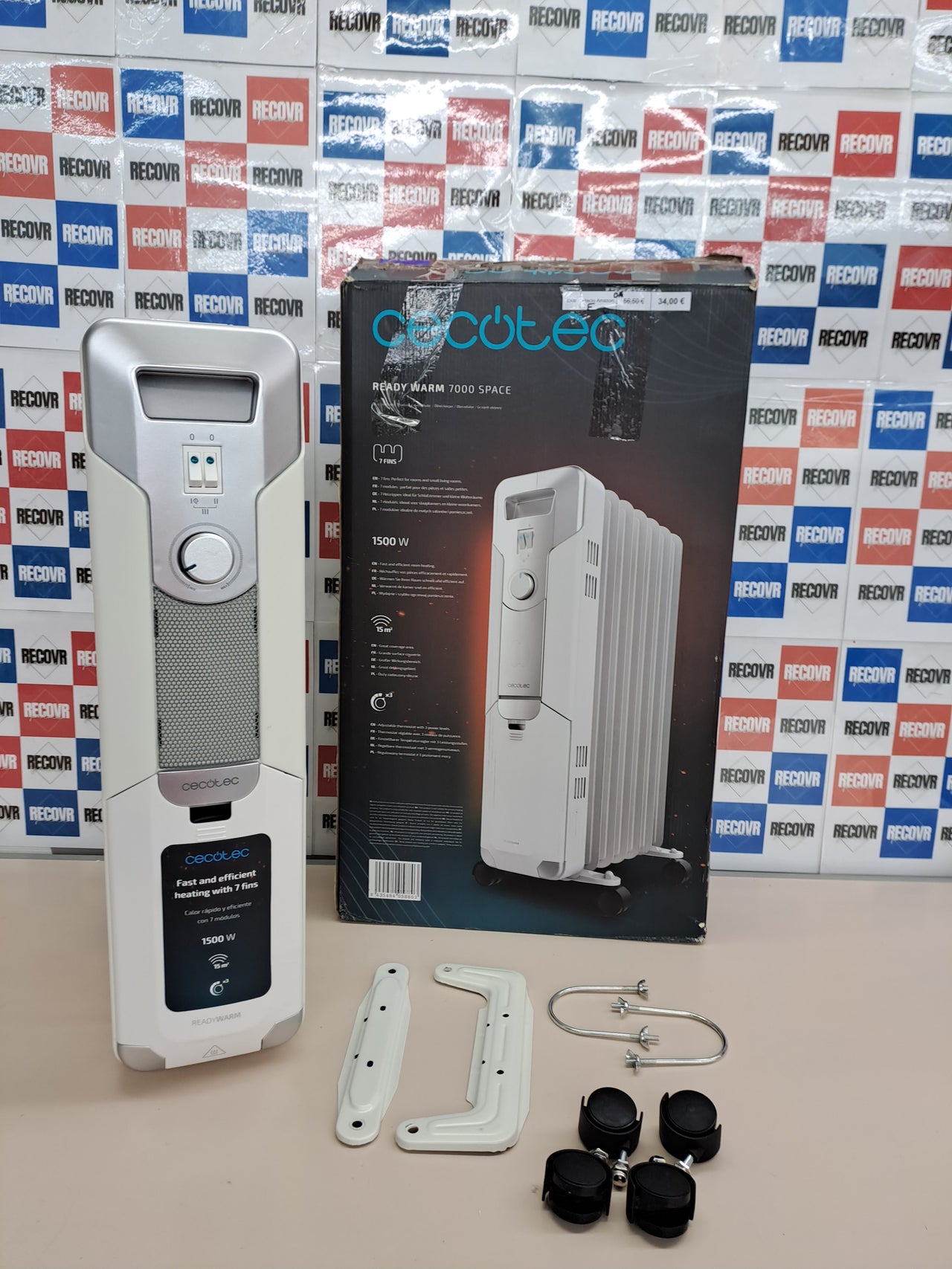 Radiador aceite 1500 W 7 módulos – Cecotec