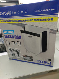 Cubo de Basura Plegable - Ideal para Colgar en Puertas de Armarios - Color Blanco - Gran Capacidad y Resistencia - Cubo de Basura Compacto para Cocina