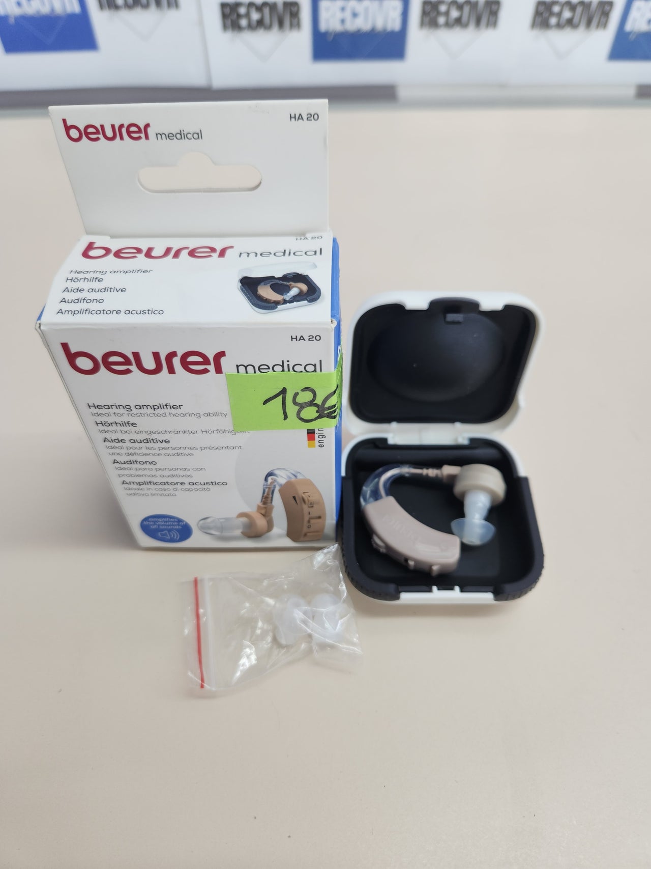 Amplificador Auditivo Beurer HA 20 – Ajustable, 40 dB, Diseño Ergonómico