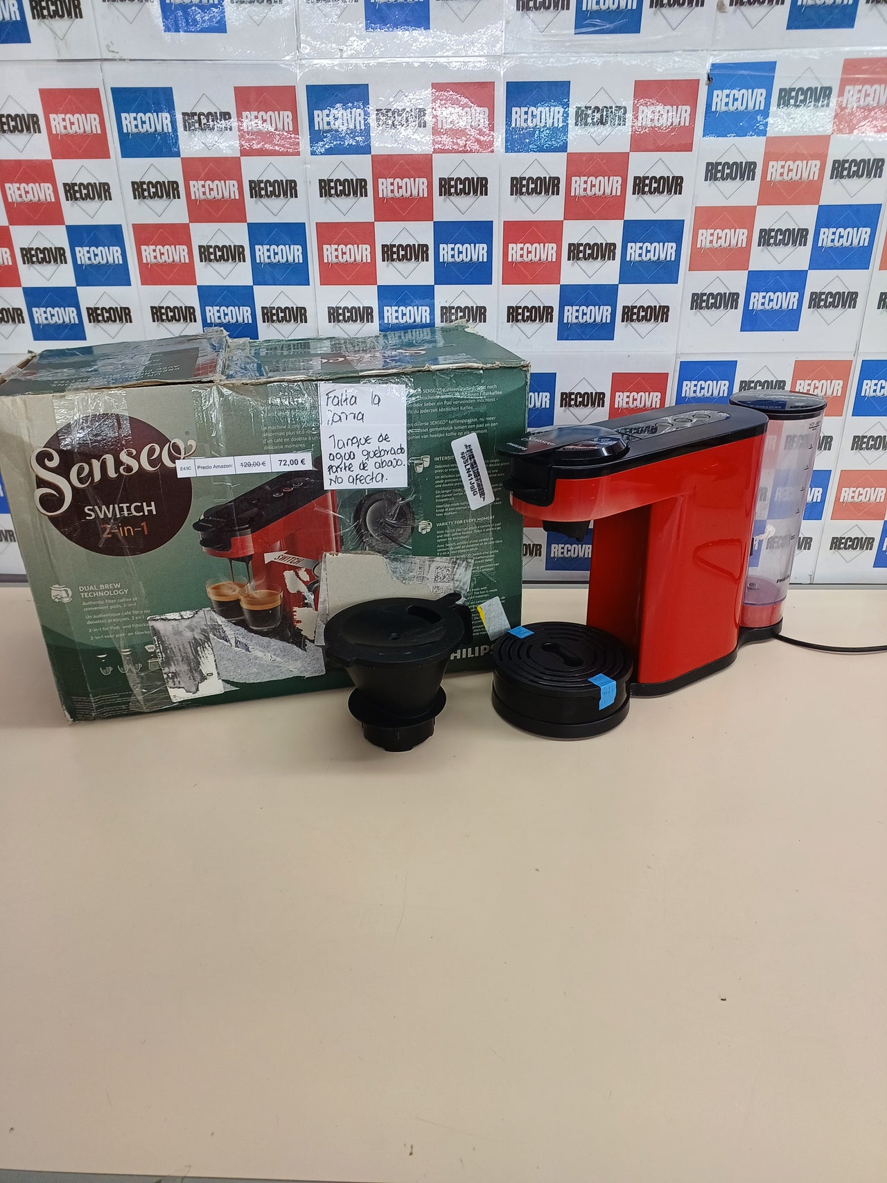 Cafetera 2 en 1 goteo y monodosis 1 L – Philips