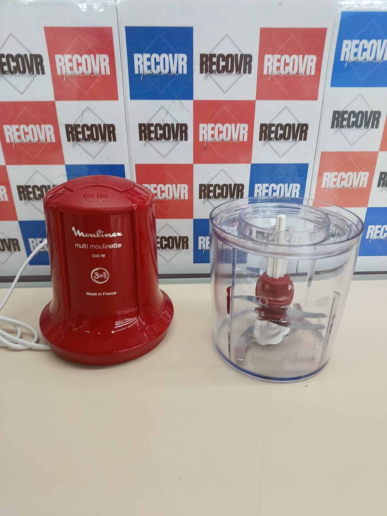 Picadora 500 W 0,5 L 2 velocidades con turbo – Moulinex