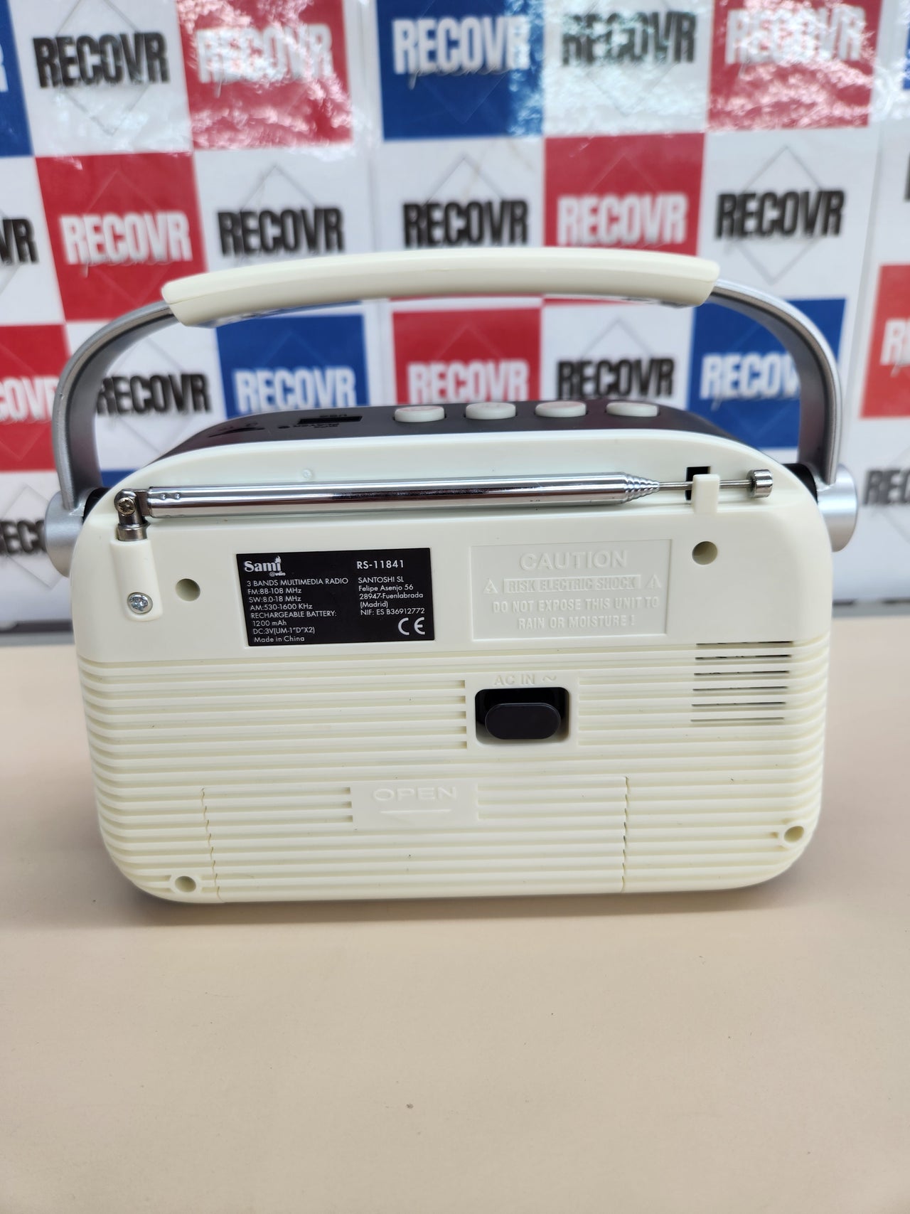 Radio Vintage FM Inalámbrica USB SD 1200mAh