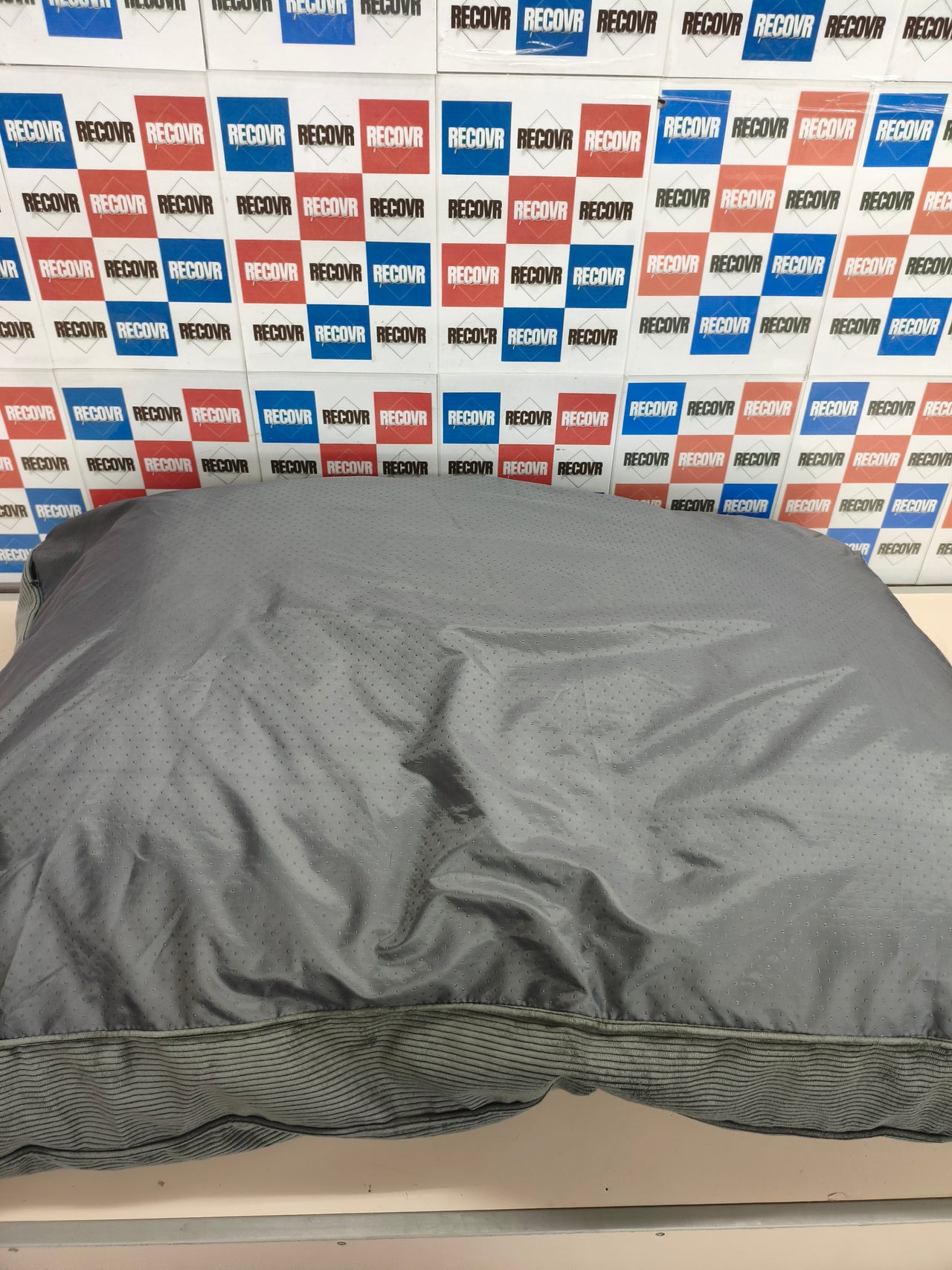 Cojín para perros Flamingo Celeste 100x70 cm gris oscuro con cremallera