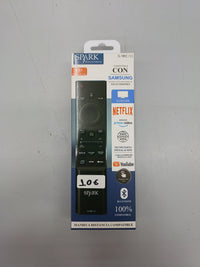 Mando compatible con TVs Samsungs, LCD/LED, no requiere configuración, códigos Samsungs preinstalados, Bluetooth, función de voz S-9RC/11