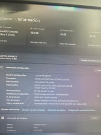Portátil gaming Gigabyte Aorus Master 16 240 Hz IntelCore Ultra 9