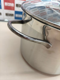 Olla para pasta de acero inoxidable de 7,25 litros