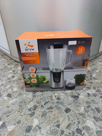 Licuadora con Molinillo, 600W, 2 velocidades, 1,5L de capacidad, cuchillas de acero inoxidable Oryx