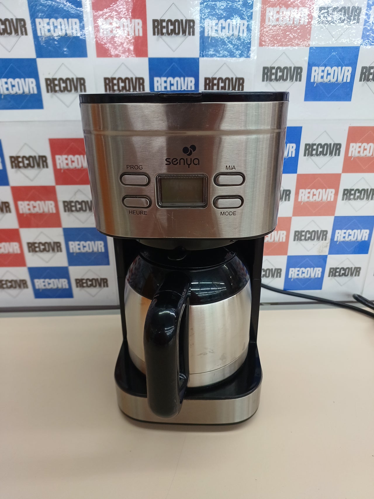 Cafetera isotérmica inox 1,2L 800W Senya