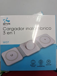 Cargador inalambrico 3 en 1 Oryx W07
