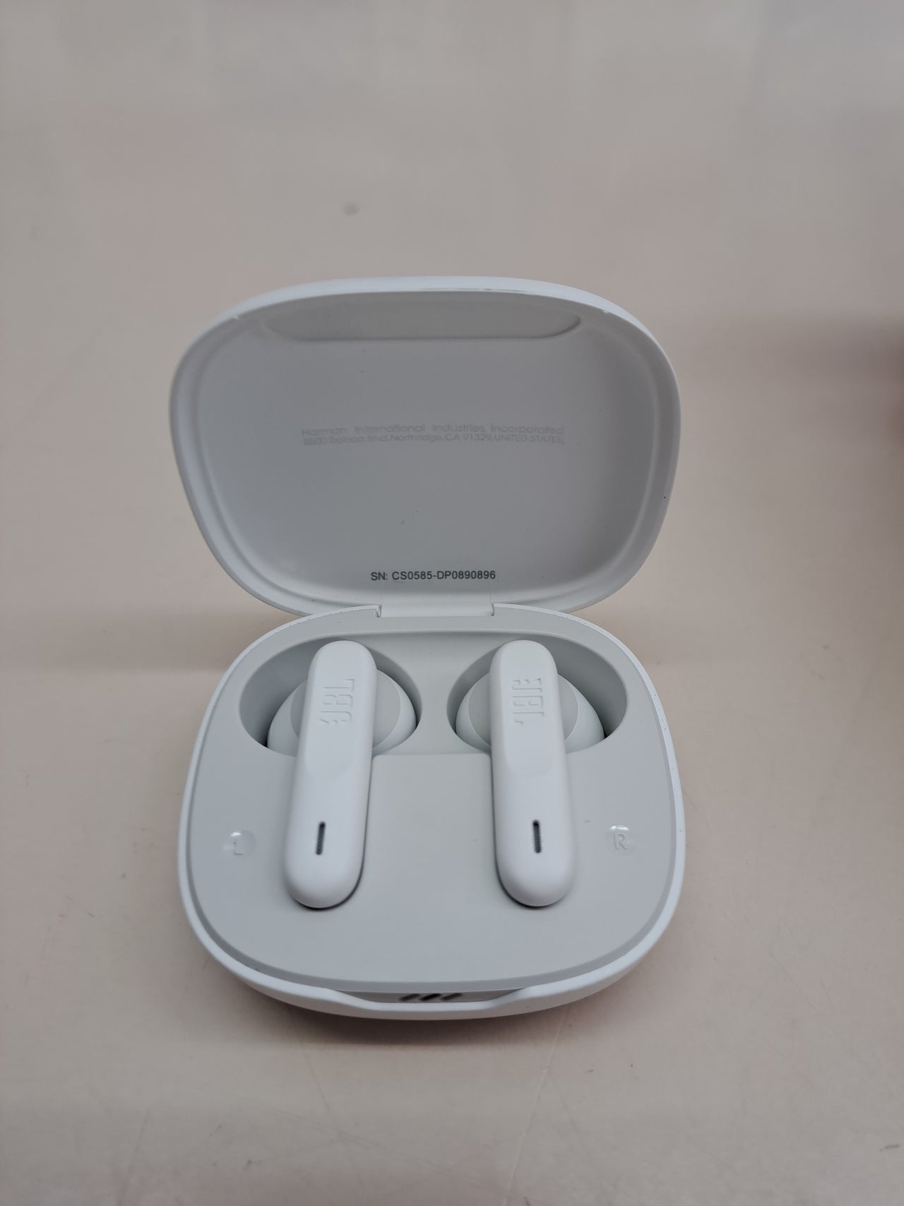 Auriculares JBL Wave Flex inalámbricos blancos
