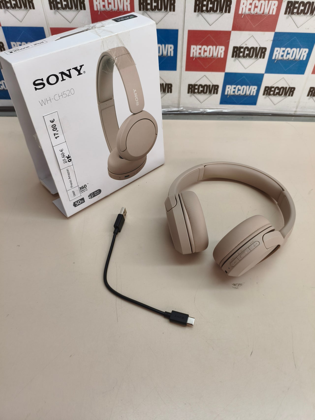 Sony WH-CH520, auriculares Bluetooth de diadema