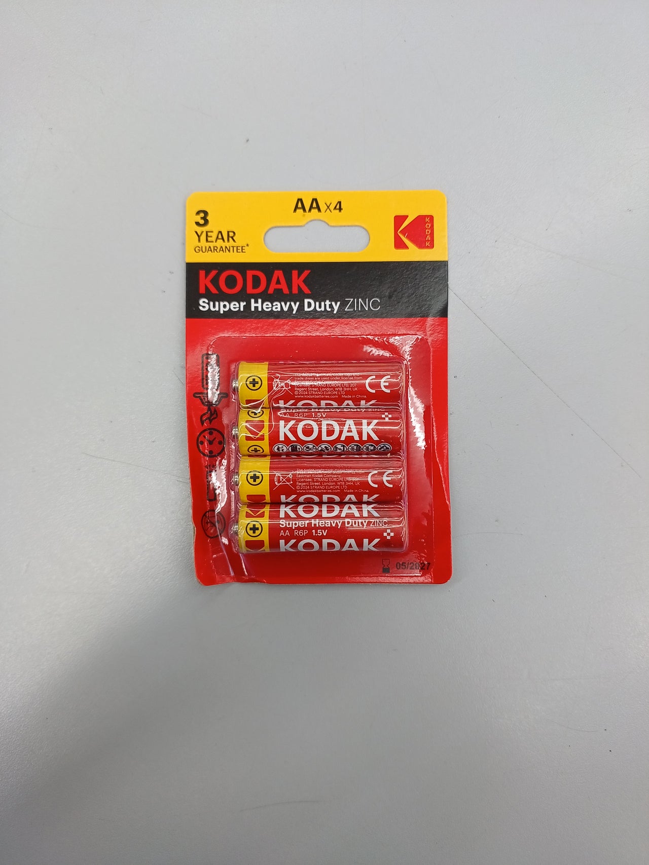 Pilas AA Kodak, 1,5V, 4und