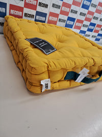 Cojín suelo 40x40 amarillo mostaza asa Atout Ciel