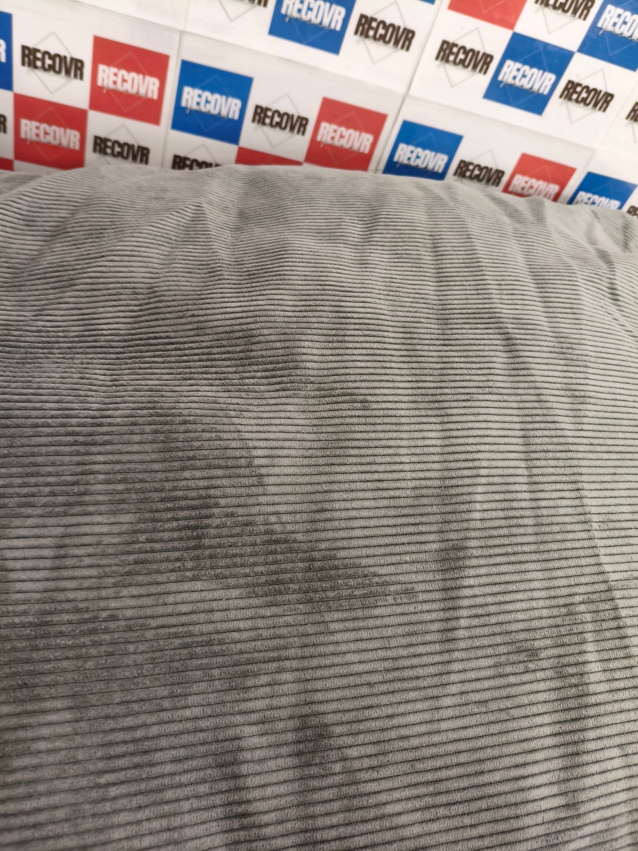 Cojín para perros Flamingo Celeste 100x70 cm gris oscuro con cremallera